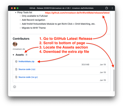 GitHub Latest Release Assets Zip Download Explanation
