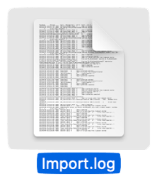 import.log file